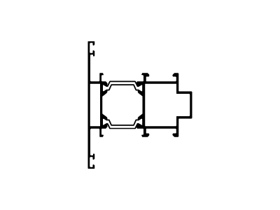 Travesaño 76/38  ( Jyy = 18,3 cm4)
